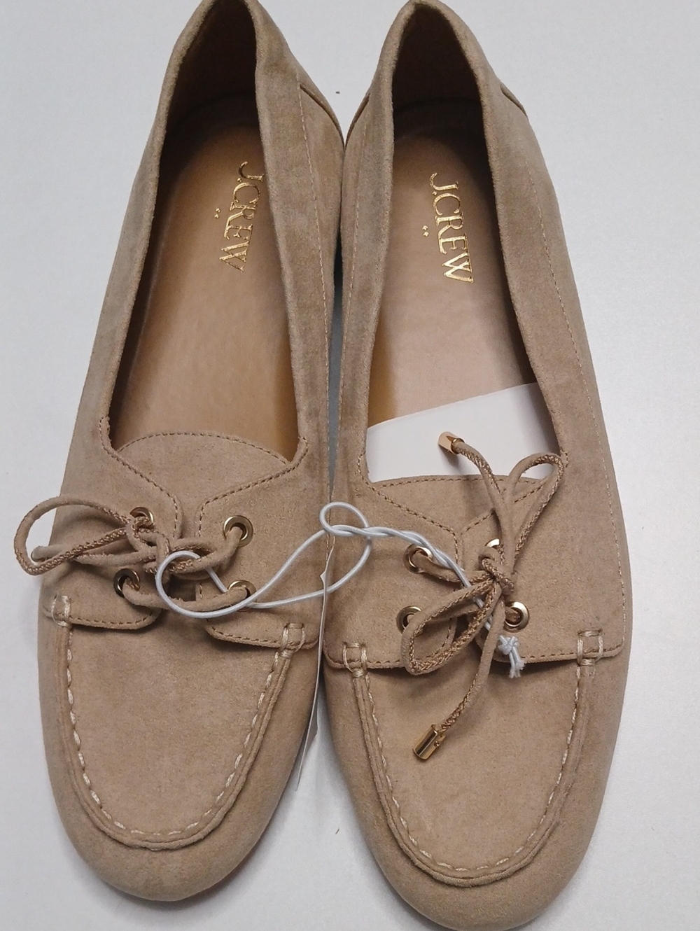 J. Crew Women's Beige Suede Driving Loafers